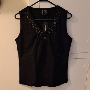 JASON MAXWELL Women's (SZ Medium) Black Top, NWT